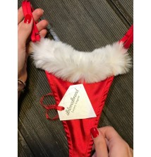 Yeni Yıl, Yılbaşı Konsepti Gstring Kırmızı Külot 